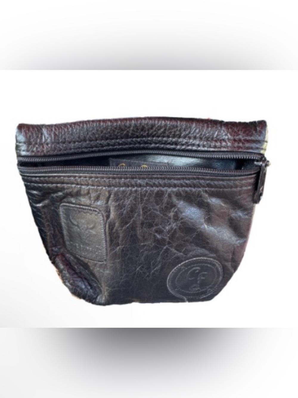 Carlos Falchibkack buffalo  Leather Cosmetic Pouch unisex
